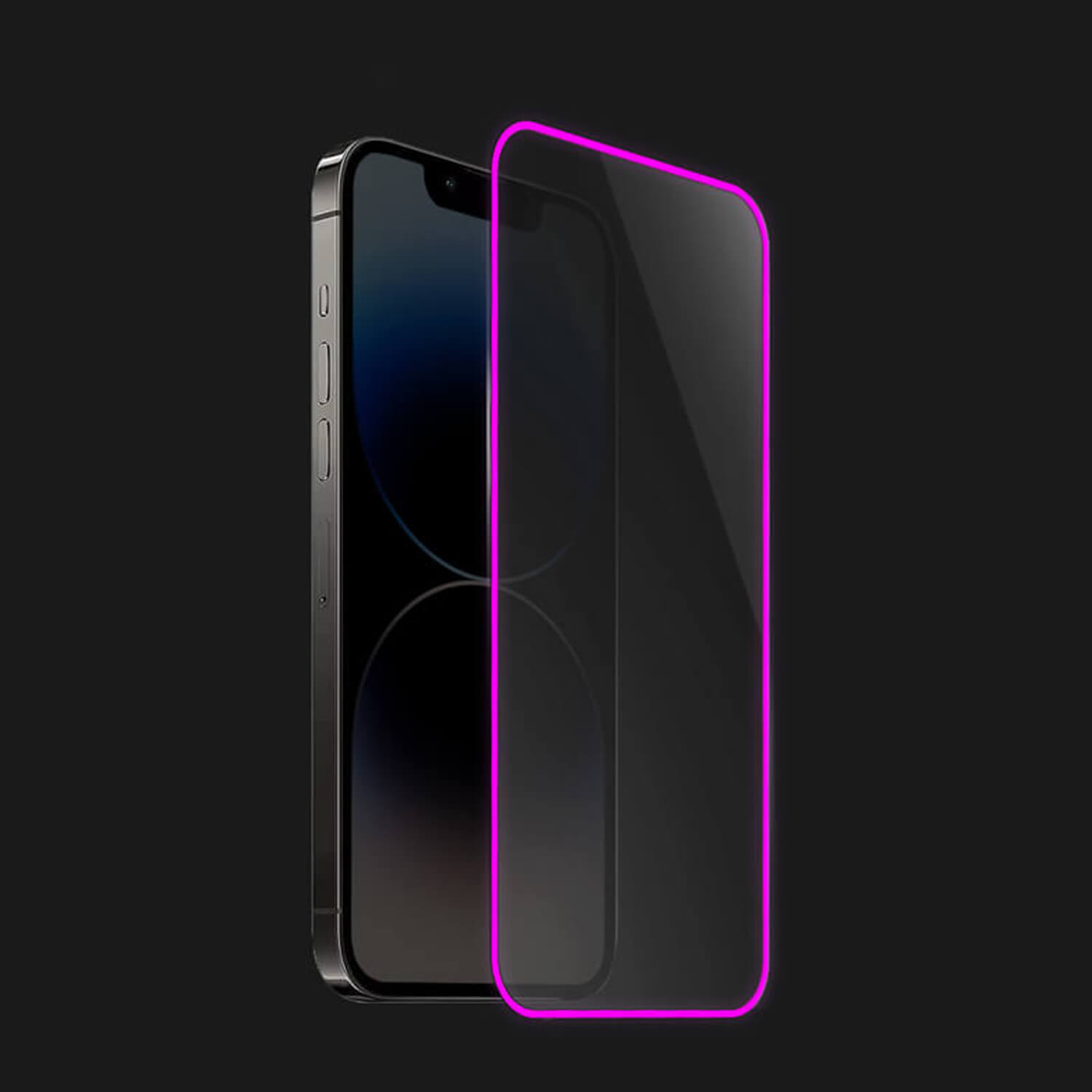 3x Picasee 3D Ochranné tvrzené sklo se svítícím rámečkem pro Apple iPhone 16 Plus - Růžová - 2+1 zdarma
